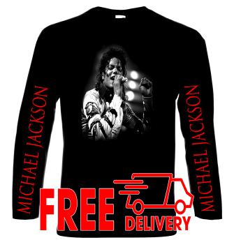 Michael Jackson, men's long sleeve t-shirt, 100% cotton, S to 5XL